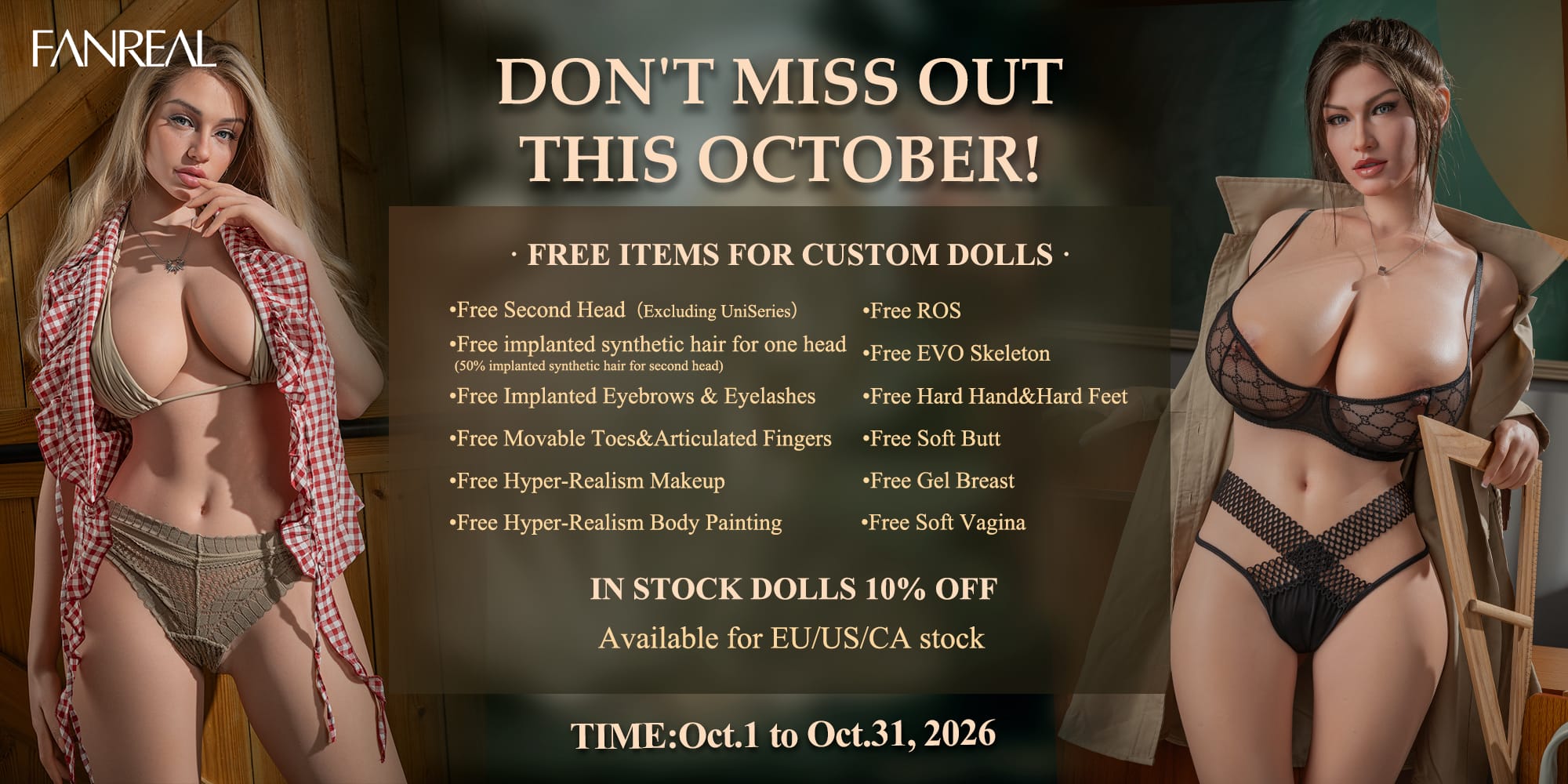 Promotion FanReal Doll Octobre 2026